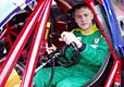 Michal in the V8STAR racing car cockpit