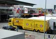 Paddock okruh Catalunya - postaven TATRA Truck Racing teamu