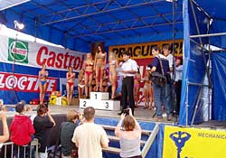 Announcement of results of the Miss Summer Prague 2003