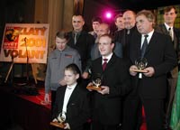 Stanislav Matejovsky among the main awarded at handing over the prize of Golden Steering Wheel 2001